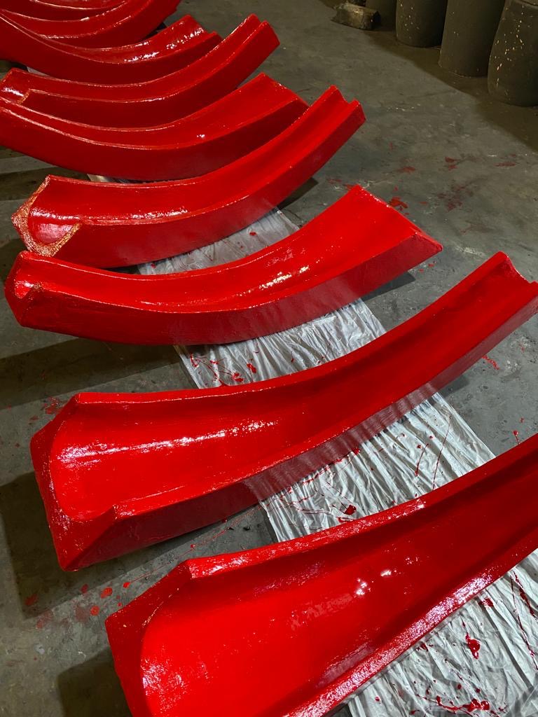 Graphite Fall Chute Liners